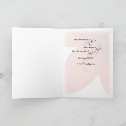 赤悔やみや弔慰花 カード (内部)