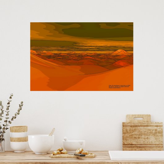 赤惑星 ポスター (キッチン)