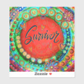 赤感動的お洒落生存者 シール (シート)