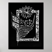 赤感動的フラグ図解入りの、写真付きの引用文 ポスター (正面)