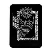 赤感動的フラグ図解入りの、写真付きの引用文 マグネット (縦)