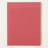 赤感動的レトロ花 プランナー手帳 (裏面)