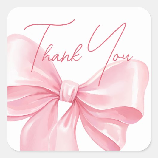 赤感謝していちゃんのシャワーにシール。 スクエアシール (正面)