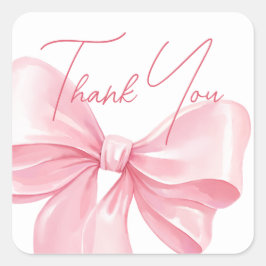 赤感謝していちゃんのシャワーにシール。 スクエアシール