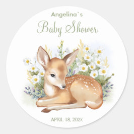 赤感謝していちゃんのシャワーにシール。 ラウンドシール