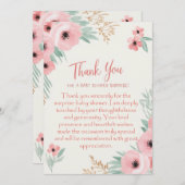 赤感謝していちゃんのシャワー驚きの短いメッセージ 招待状 (正面/裏面)