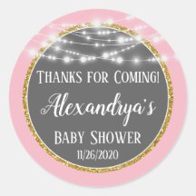 赤感謝していちゃんのシ来ャワーメッセージカード用のピンクの金ゴールド