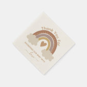 赤感謝していちゃんシャワー茶色のboho rainboho rainboho スタンダードカクテルナプキン (角)