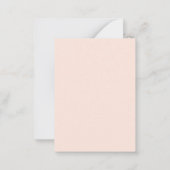 赤感謝していちゃんシャワー虹ピンク紫のスクリプト ノートカード (裏面)