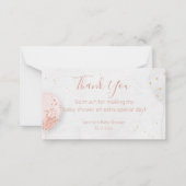 赤感謝していちゃんバルーズスタイリッシュ写真 ノートカード (正面)