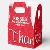 赤感謝していフェイクグリッター フェイバーボックス (オープン)