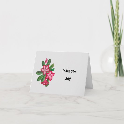 赤感謝してい腺 サンキューカード (正面)