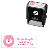 赤手引き獅子本書は名に属す セルフインキングスタンプ (インサイチュ)