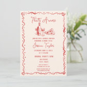 赤手描予測できなきブライダルブランチはアモーレ 招待状 (スタンド正面)