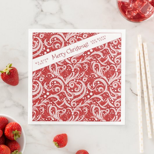 赤抽象芸術スノーフレーク・パターン#10 ID1009 (インサイチュ)