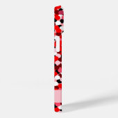 赤抽象芸術ドットハートフレーム写真 Case-Mate iPhoneケース (裏面 / 右)