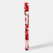 赤抽象芸術ドットハートフレーム写真 Case-Mate iPhoneケース (裏面 / 左)