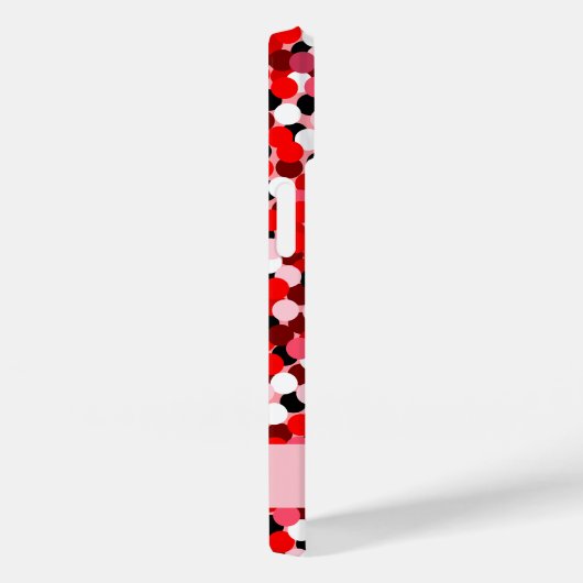 赤抽象芸術ドットハートフレーム写真 Case-Mate iPhoneケース (裏面 / 右)