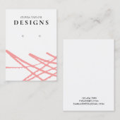 赤抽象芸術水彩表示カード 名刺 (正面/裏面)