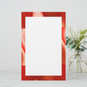 赤抽象芸術縁ど 便箋 (スタンド正面)