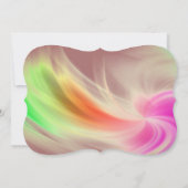 赤抽象芸術誕生日タウロス(4月20日~5月20日) 招待状 (裏面)