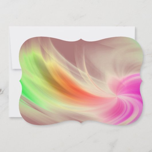 赤抽象芸術誕生日タウロス（4月20日～5月20日） 招待状 (裏面)