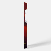 赤抽象芸術金ゴールドグリッター iPhoneケース (左側面)