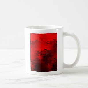 赤抽象芸術 コーヒーマグカップ