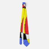 赤抽象芸術 ネクタイ (裏面)