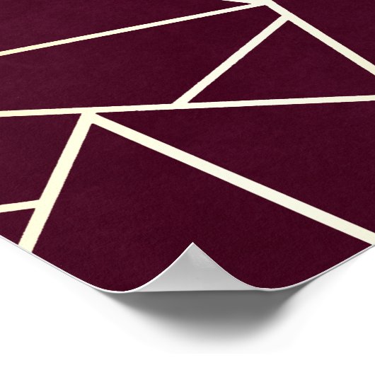 赤抽象芸術 ポスター (角)