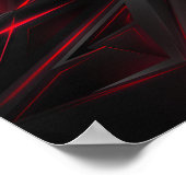 赤抽象芸術 ポスター (角)