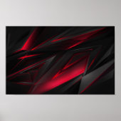 赤抽象芸術 ポスター (正面)