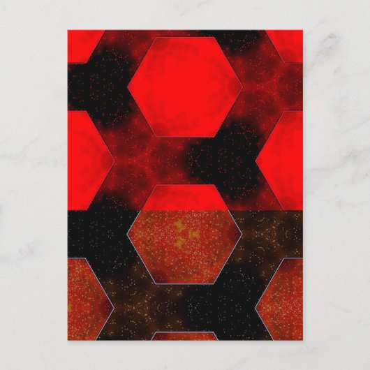赤抽象芸術 ポストカード (正面)
