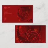 赤抽象芸術 名刺 (正面/裏面)