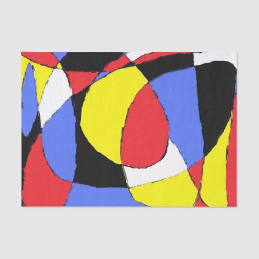 赤抽象芸術 薄葉紙 (正面)