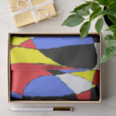 赤抽象芸術 薄葉紙 (ギフト)