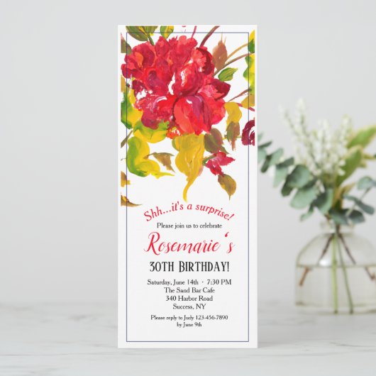 赤招待状 招待状 (スタンド正面)