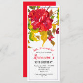 赤招待状 招待状 (正面/裏面)