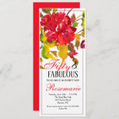 赤招待状 招待状 (正面/裏面)