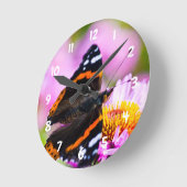 赤提督バタフライアクリル時計 ラウンド壁時計 (傾斜)