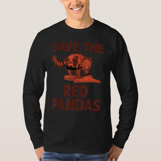 赤救パンダ Tシャツ (正面)