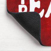 赤教え革の「平和」文字 マウスパッド (コーナー)