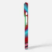 赤数々の色の線パターン Case-Mate iPhoneケース (裏面 / 左)