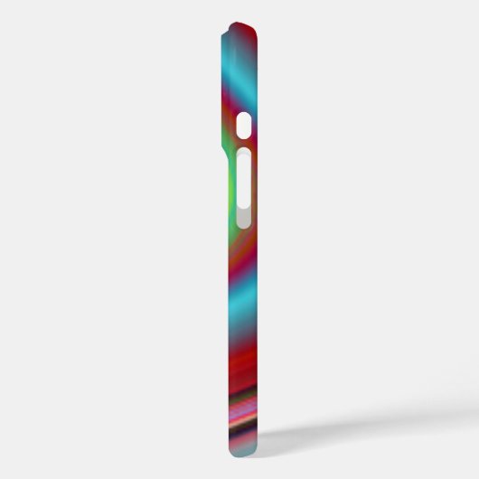 赤数々の色の線パターン Case-Mate iPhoneケース (裏面 / 左)