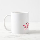 赤文字母 コーヒーマグカップ (左)