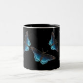 赤斑点を付けられた紫色のマグ ツートーンマグカップ (中央)