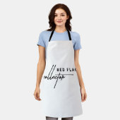 赤旗バルーン – 調理師アップ警告標識 エプロン (着用した状態)