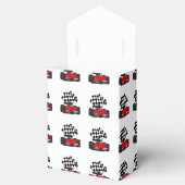 赤旗付きレース市松模様にカー フェイバーボックス (オープン)