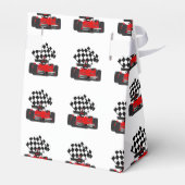 赤旗付きレース市松模様にカー フェイバーボックス (裏面サイド)