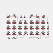 赤旗付きレース市松模様にカー フェイバーボックス (折り畳みなし)